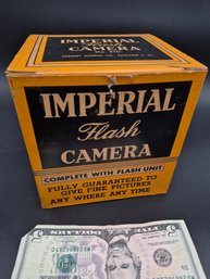 Vintage Original 1950s IMPERIAL 620 Box Flash Camera- Like New With Box!