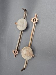 SCARCE Pair Of Original Antique Civil War Era SARATOGA Ice Skates- 1864 Patent