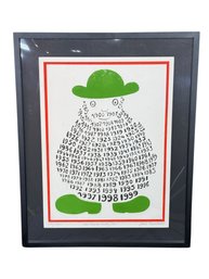 Jean Sariano 'The Twenty Century Fox' Print Signed Numbered 19 X 25 Print