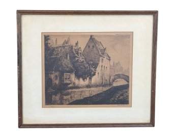Antique Etching - Signed Numbered