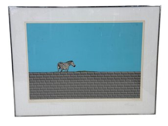 Peter Nagel Signed Numbered Silkscreen Print 'Gehege'