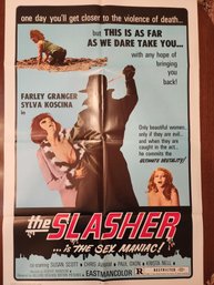 Slasher Original Theater Movie Poster