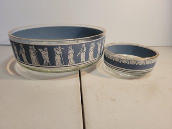 Jeanette Glass MCM Corinthian Greek Chip & Dip.