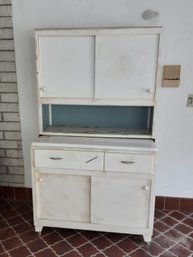 Sellers White Hoosier Cabinet