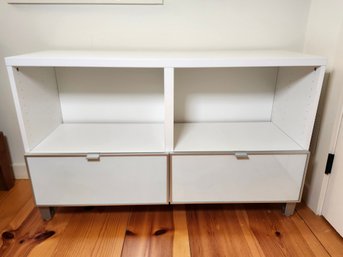 Versatile IKEA Besta Storage Unit - Two Drawers & Two Shelves