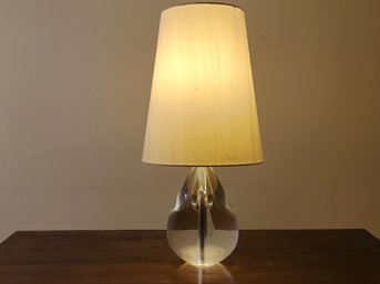 Pair Of Jonathan Adler Claridge Teardrop Table Lamps - Lead Crystal