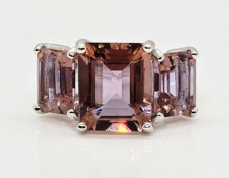 Color Change Zandrite, Rhodium Over Sterling Ring