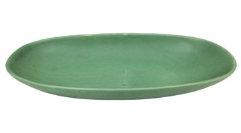 Vintage Royal Haeger USA Mid Century Oval Console Bowl - Teal Green Very Rare