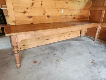 Antique Farm Table  Handcrafted Heritage, 1700s New England Farm