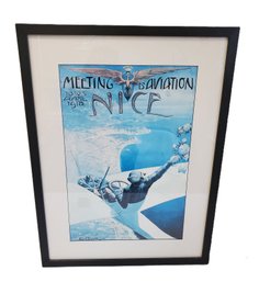 Charles Lonce Bross 'Meeting D'Aviation Nice' Poster, Framed Poster Wall Art By New Century Picture