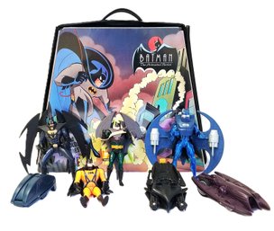 Vintage Batman The Collectors Case With 4 Collectible Batman Action Figures