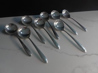 8 Towle Sterling Soup Spoons 286g