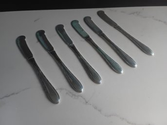 6 Towle Sterling Butter Knives 162g
