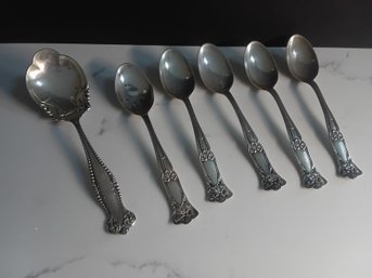 Lot Of 6 Sterling Mixed Spoon Lot 106g