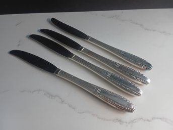 4 Sterling Weighted Handled Knives