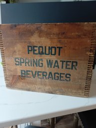 Pequot Spring Water Beverages Crate