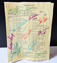 As The World Turns Script Autographed By The Cast (LAST ONE)