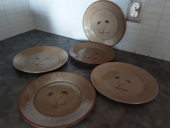Jugtown Ware Glazed Pottery Plates