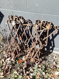 Early 6pc Iron Fence Lot