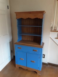Blue Petite Country Hutch