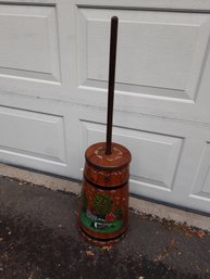 Vintage Painted Butter Churn