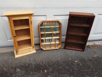 Knickknack Displays Lot Of 3