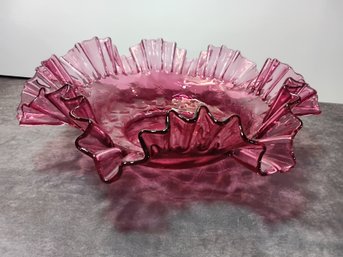 Vintage Fenton Pink Bowl #9