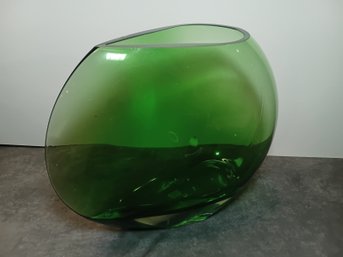Crate & Barrel Samara Green Vase #11