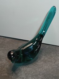 Fenton Art Glass Teal Bird Of Happiness
