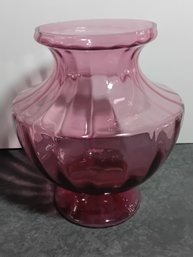 Cranberry Glass Vase #15