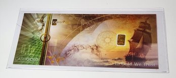 24K .999 Fine Gold Karatbars 1 Gram Gold Pamp / Ingot