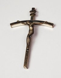 Vintage Large Sterling Silver Crucifix Cross Pendant