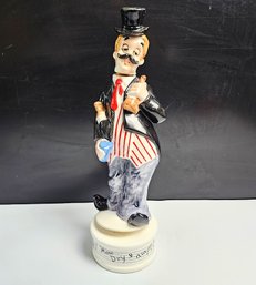 Vintage Ceramic Musical Liquid Decanter 'how Dry I Am' Melody