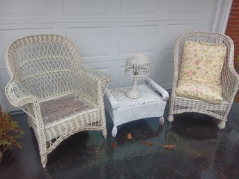 4pc Wicker Set