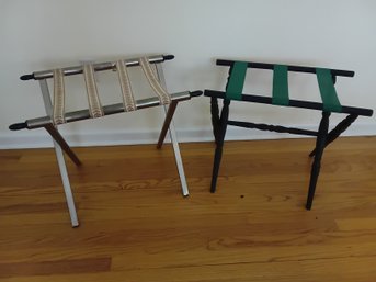 Folding Luggage Racks Lot Of 2