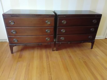 Pair Of Petite Mahogany Chests