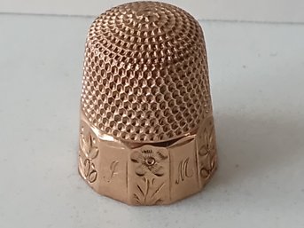 10k Gold Sewing Thimble #16