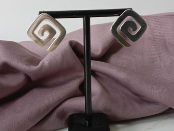 Sterling Silver Silpada Geometric Maze Earrings #18