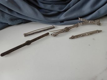 Sterling Silver Brooch Lot Of 5 #57