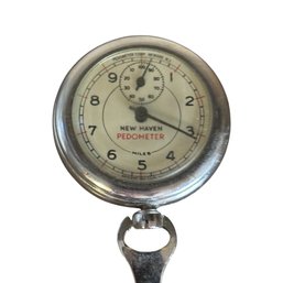 Classic Mid-century Mechanical Pedometer By New Haven