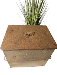 Ferris Dairy - Vintage Galvanized Milk Tote.  Made By The Cumberland Chase Co. Of Chattanuga