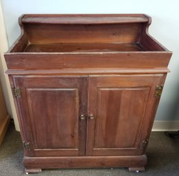 Antique Wooden Dry Sink Washstand