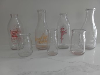 Vintage Milk Bottle Lot #1