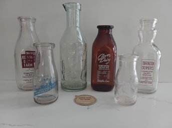 Vintage Milk Bottle Lot #2