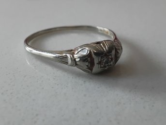 1oK Gold & Dimond Ring Size 9.5   #4