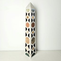 Vintage Marble And Stone Obelisk