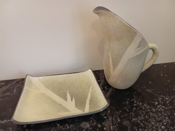 Joy Johnson & Carol Cutler Pitcher & Plate