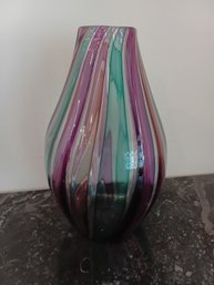 Vintage Hand Blown Art Glass Vase