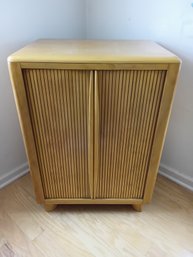 MCM Heywood Wakefield Tambour Door Cabinet/bar