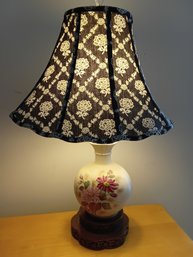 Handpainted Petite Floral Lamp